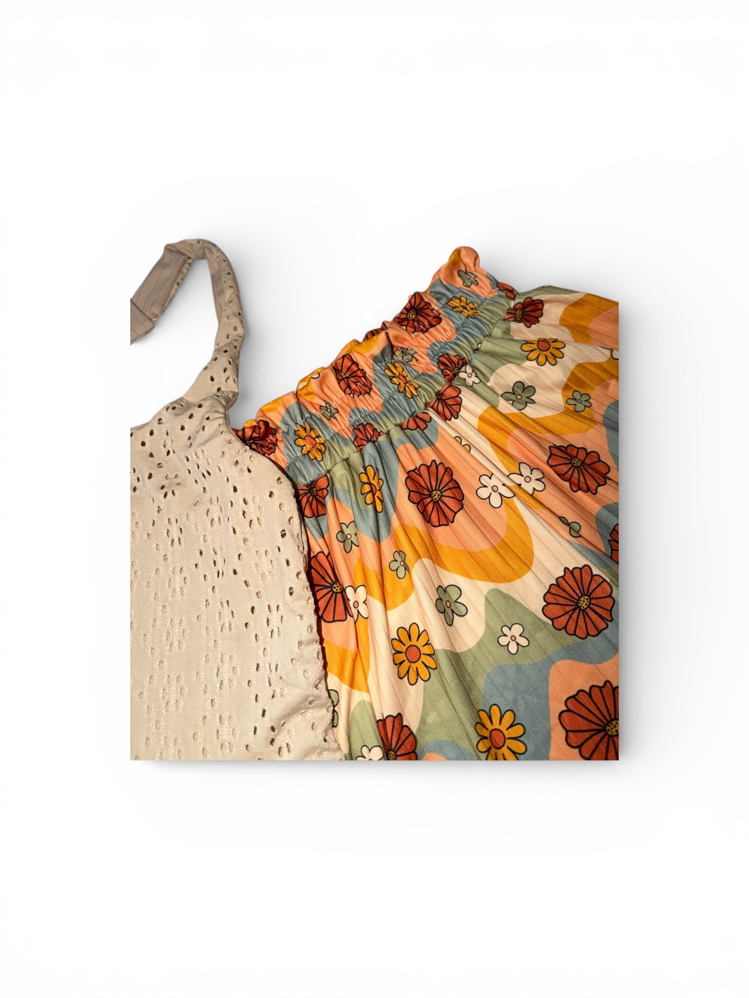 5 paper bag flow pants/halter