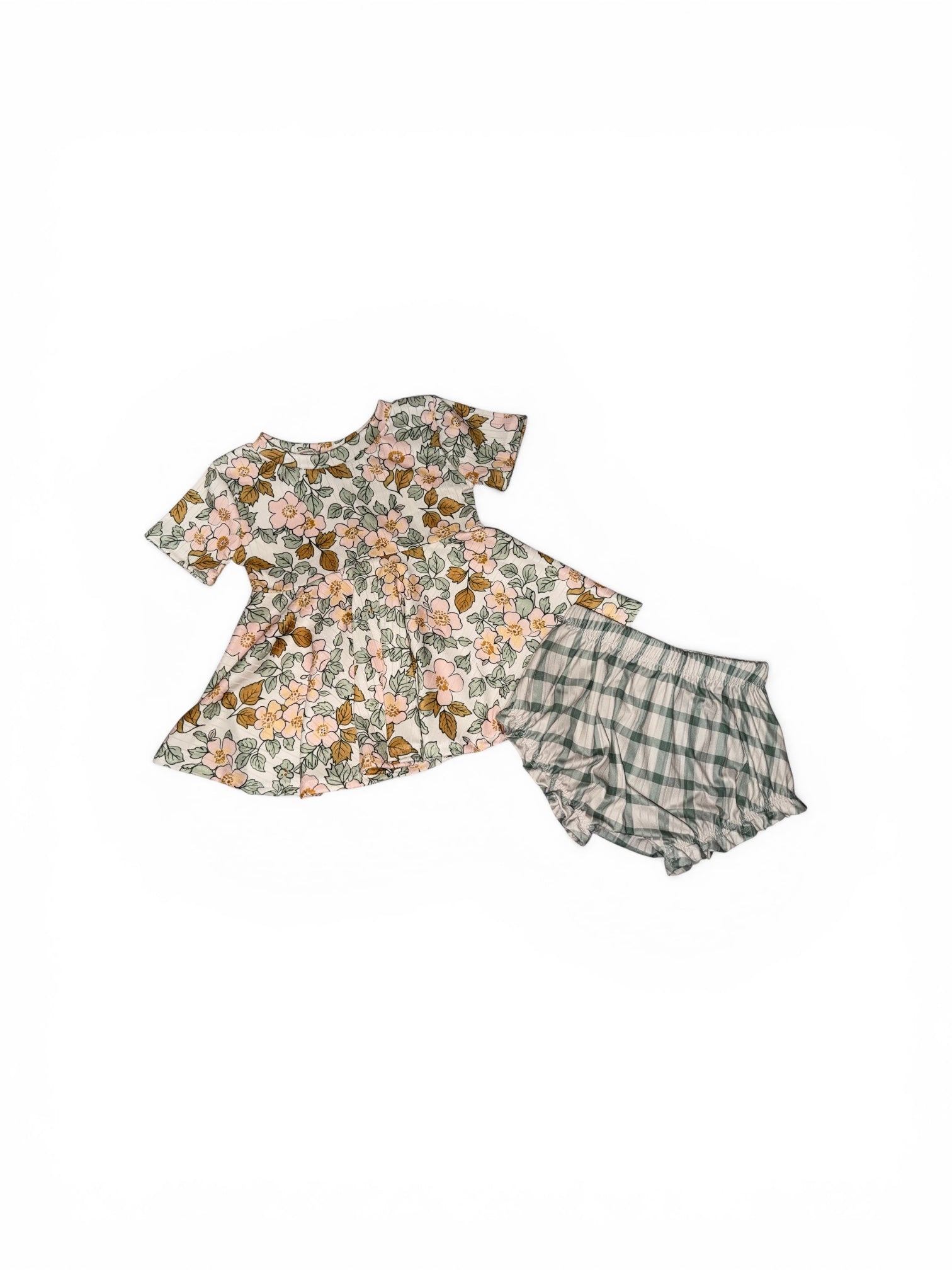 2t peplum/ruffle shorties